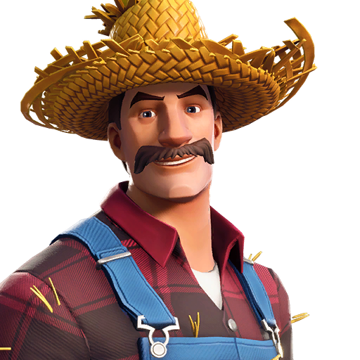 Fortnite Hayseed Png (salmon, olive, gray, black, maroon)