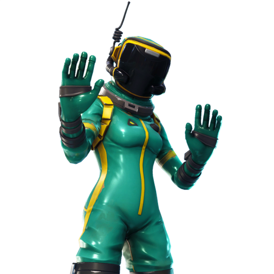 Fortnite Hazard Agent Png File (black, green)