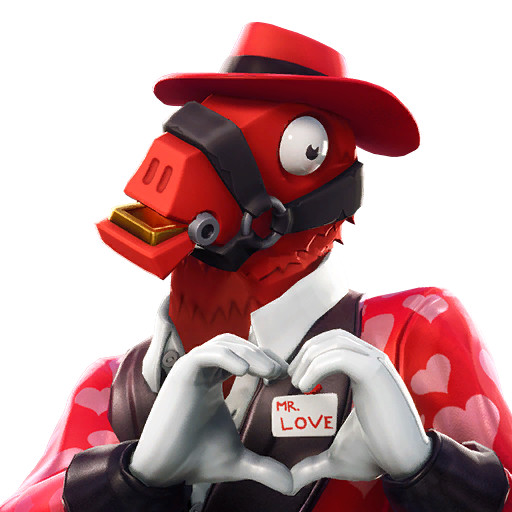 Fortnite Heartbreaker Png (salmon, pink, white)