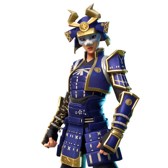 Fortnite Hime Png File (indigo, black)