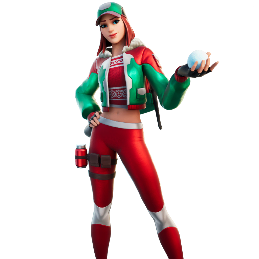 Fortnite Holly Striker Png (black, maroon)