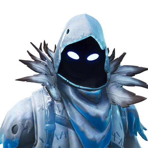 Fortnite Ice Stalker Png (white, gray, lavender, black, silver)