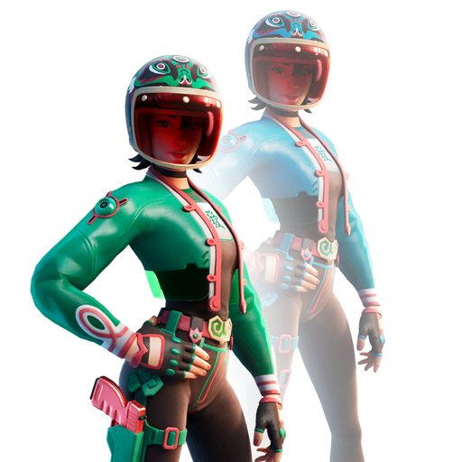 Fortnite Jade Racer Png Hd (black)