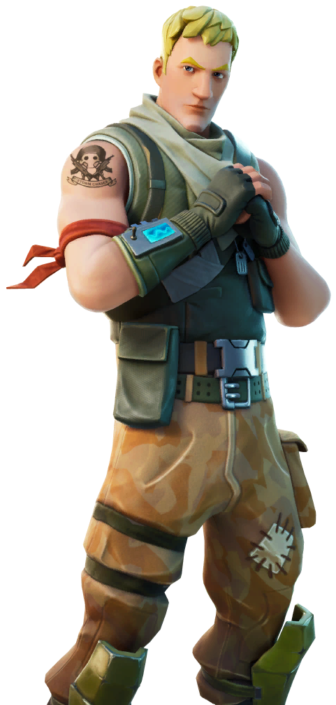 Fortnite Jonesy The First Png Photos (black, salmon)