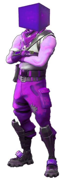 Fortnite Kevin The Cube Png (black)