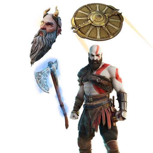 Fortnite Kratos Png File (indigo, black, blue, white)