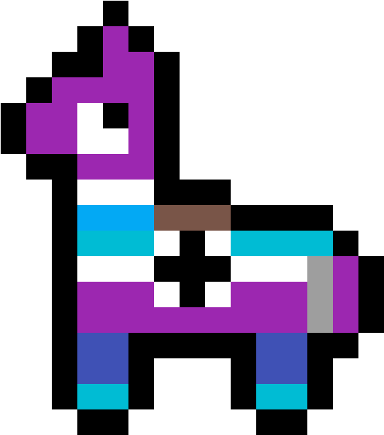 Fortnite Lama Png Isolated Hd (greenish blue, teal, white, purple, black)