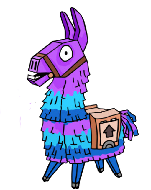 Fortnite Lama Png Picture (violet, black, white)