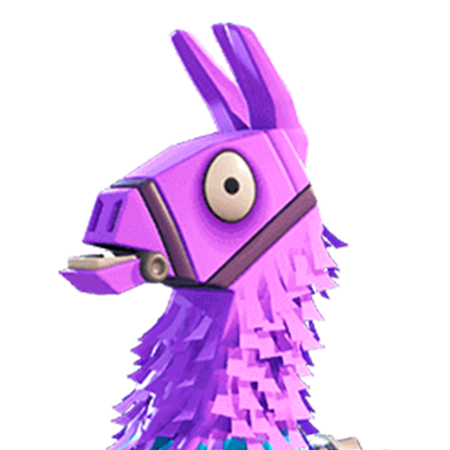 Fortnite Lama Transparent Png (indigo, gray, white)