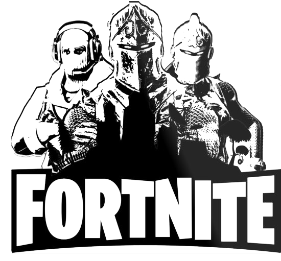 Fortnite Logo Png Hd (black, white)