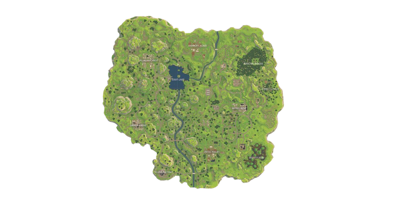 Fortnite Map Png Photos (black, gray)