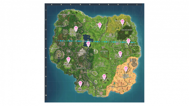 Fortnite Map Png (teal, black)