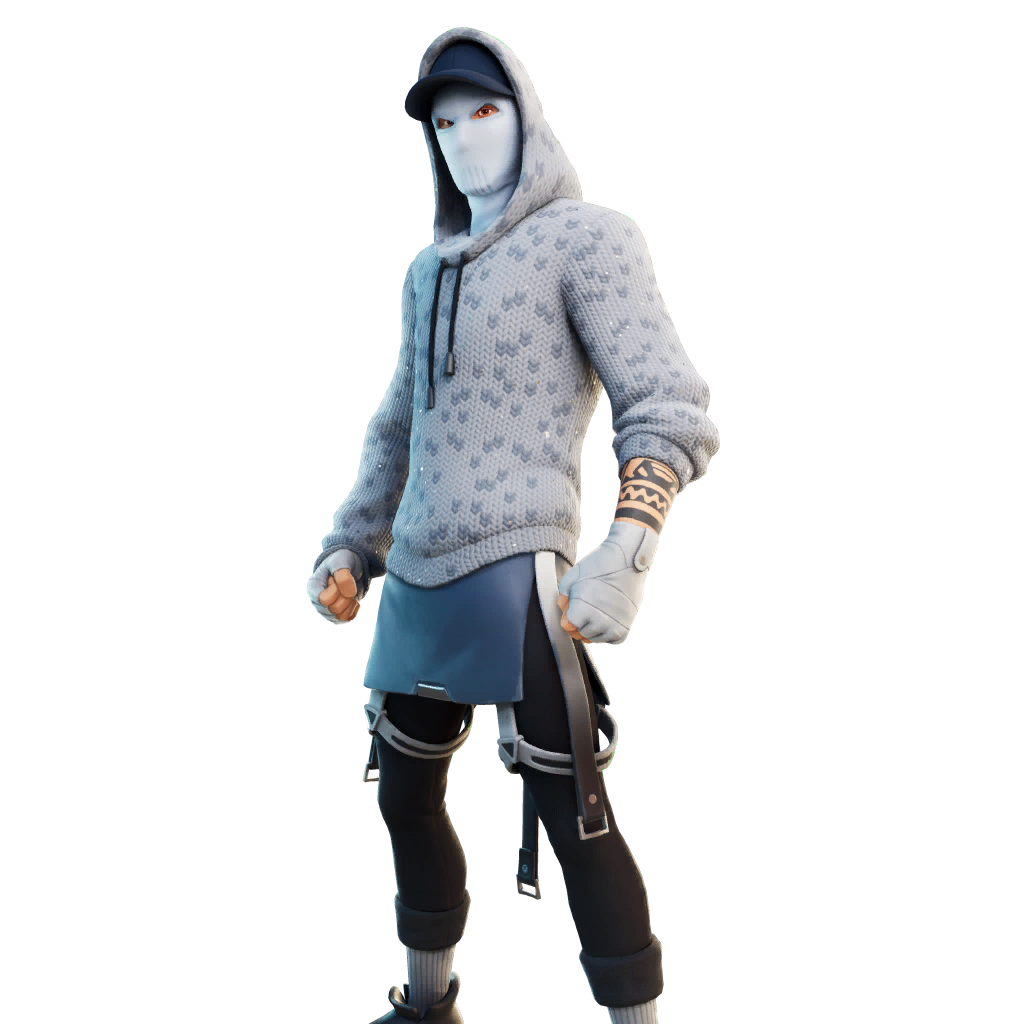 Fortnite Marius Png (indigo, black, gray, silver)