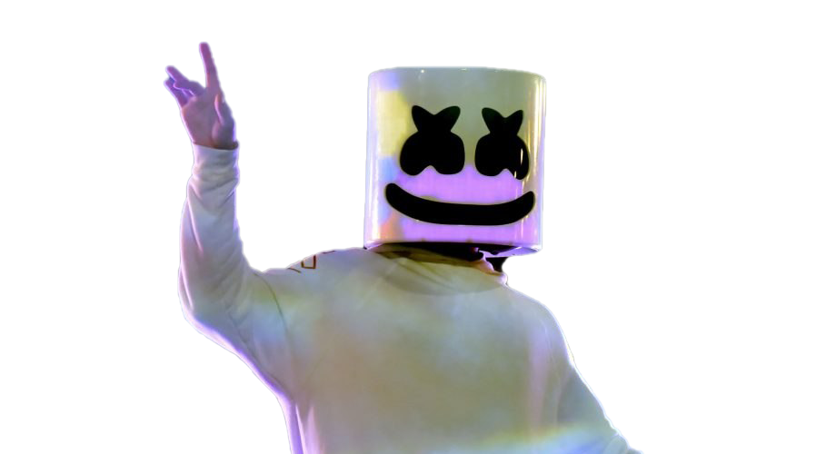 Fortnite Marshmello Png Hd (black, gray, white)