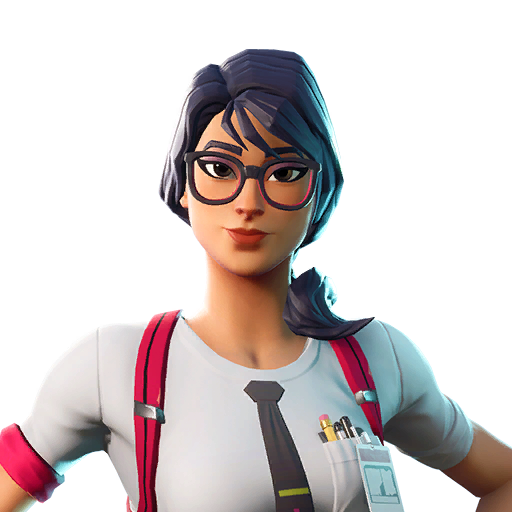 Fortnite Maven Png (white, mint, silver, lavender)