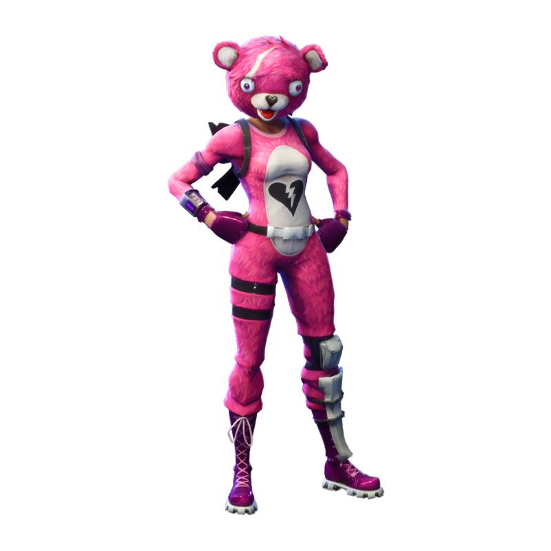 Fortnite Mecha Cuddle Master Png Image (black, salmon)