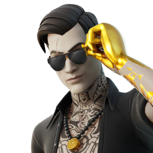 Fortnite Midas Png Clipart (black, gray)