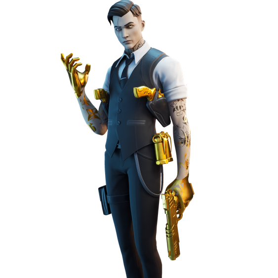 Fortnite Midas Png Photo (black, navy)