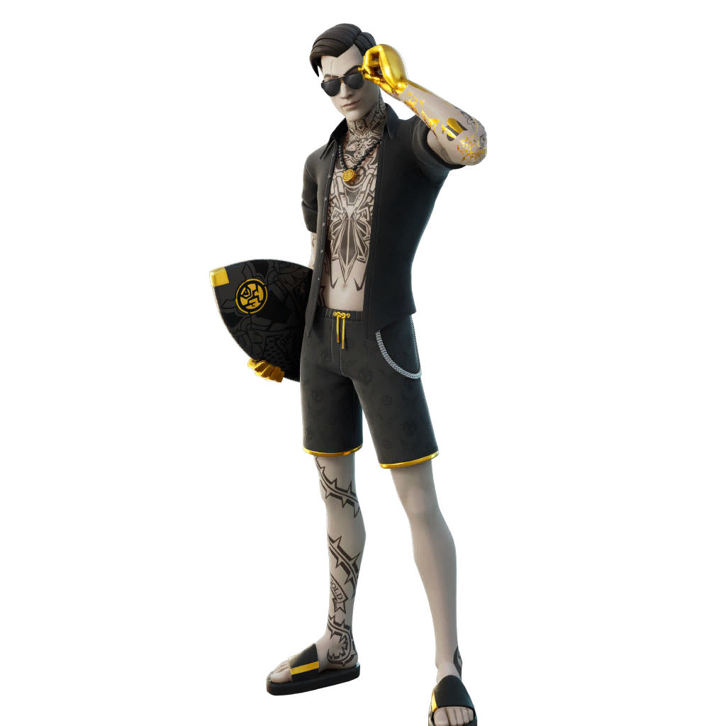 Fortnite Midsummer Midas Png Hd (black, gray)