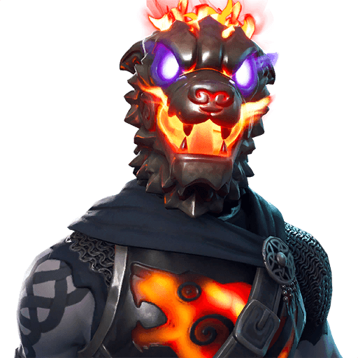 Fortnite Molten Omen Png Image (black, gray)