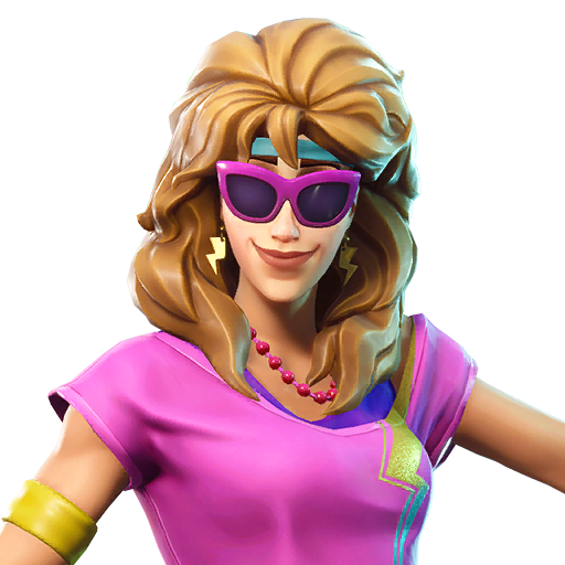 Fortnite Mullet Marauder Png (mint, silver, pink)