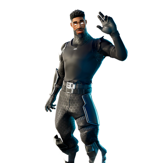 Fortnite Nite Gunner Png (black, white)