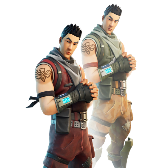 Fortnite Original Renegade Png Hd (black)