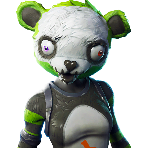 Fortnite P.A.N.D.A Team Leader Png Picture (beige, white, lavender, black, silver)