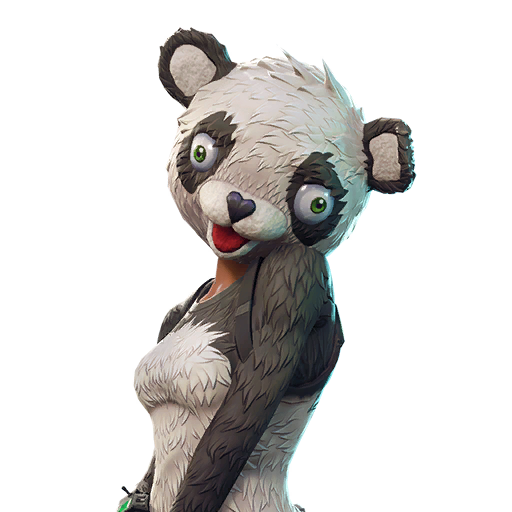 Fortnite P.A.N.D.A Team Leader Png (beige, mint, silver, lavender)