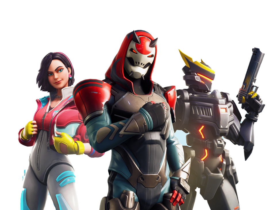 Fortnite Png Isolated Transparent Image (black, gray)