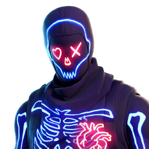 Fortnite Party Trooper Png (blue, indigo, gray, black, silver)