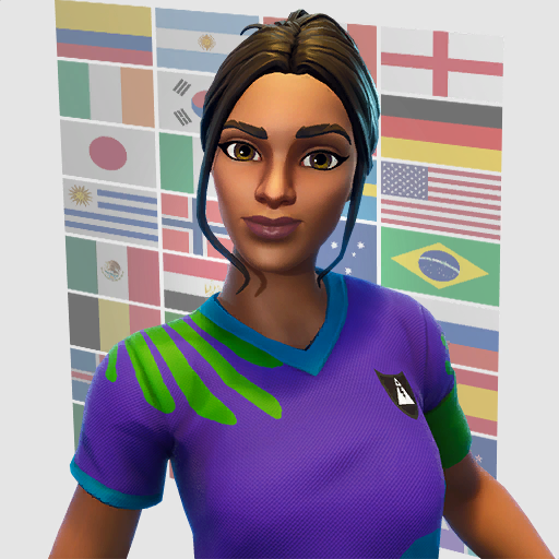 Fortnite Poised Playmaker Png (olive, indigo, purple, black, maroon)