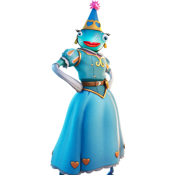 Fortnite Princess Felicity Fish Png Hd (teal, black, gray, silver)