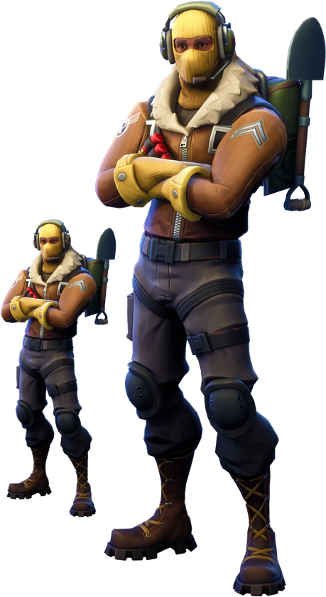 Fortnite Raptor Png Clipart (black)