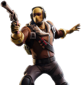 Fortnite Raptor Png Transparent (black)