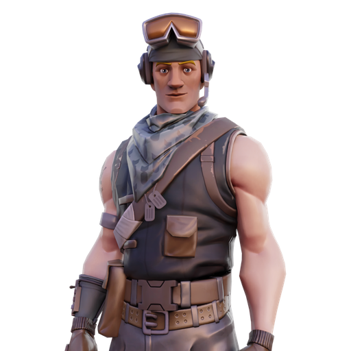 Fortnite Recon Scout Png Pic (black, salmon, pink)