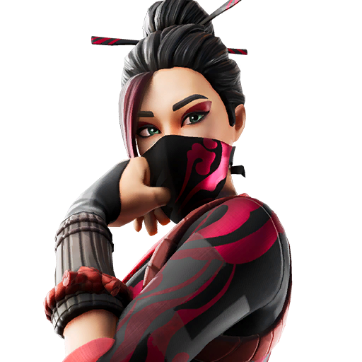 Fortnite Red Jade Png Hd (black)