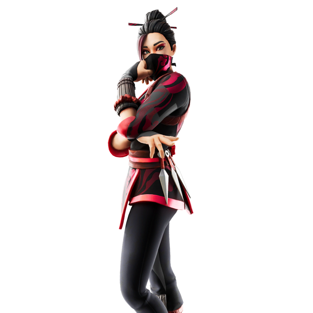 Fortnite Red Jade Png Pic (black)