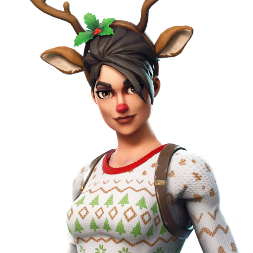 Fortnite Red Nosed Raider Png Pic (salmon, gray, silver, white)