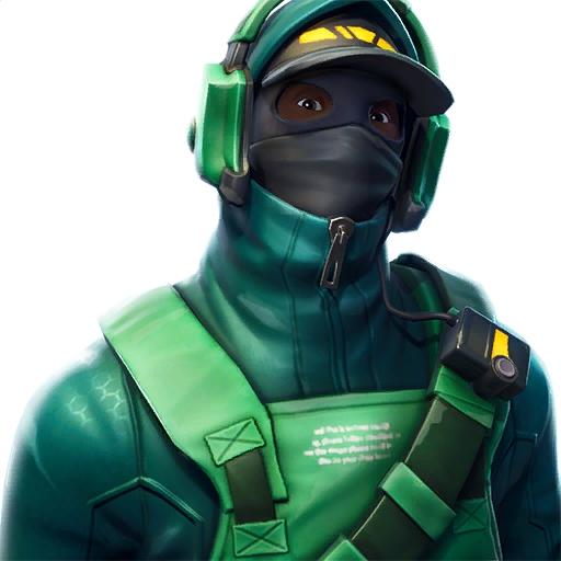 Fortnite Reflex Png File (black, green, white)