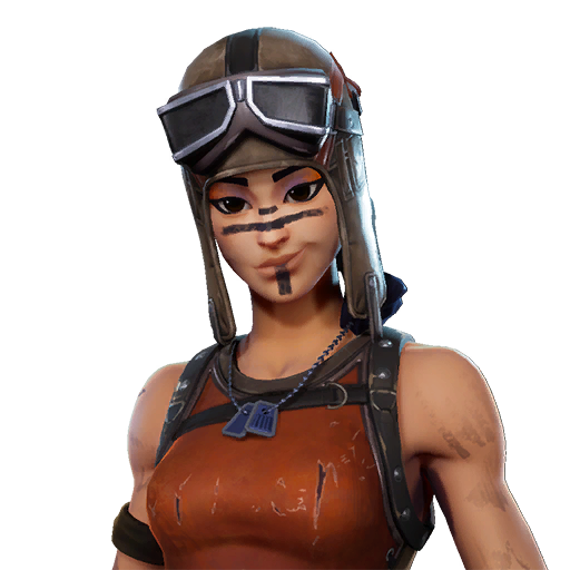 Fortnite Renegade Raider Png Clipart (indigo, black, gray, silver)