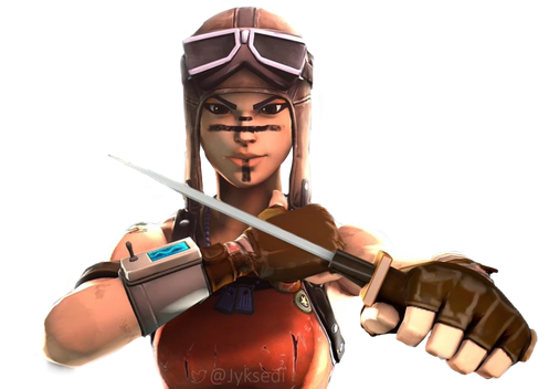 Fortnite Renegade Raider Png Hd Isolated (indigo, black, white)