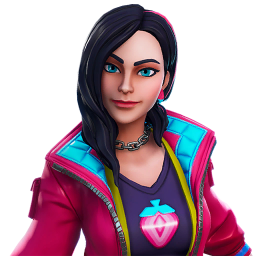 Fortnite Rox Png Image (plum, salmon, white, black, silver)