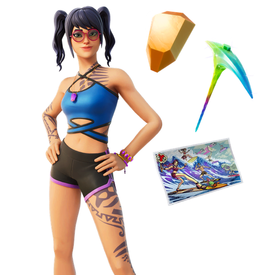 Fortnite Scuba Crystal Png Hd (black, white)