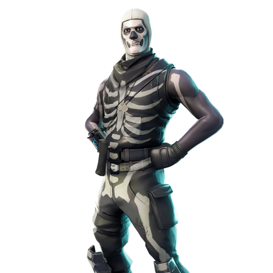 Fortnite Skull Ranger Png (black, gray)