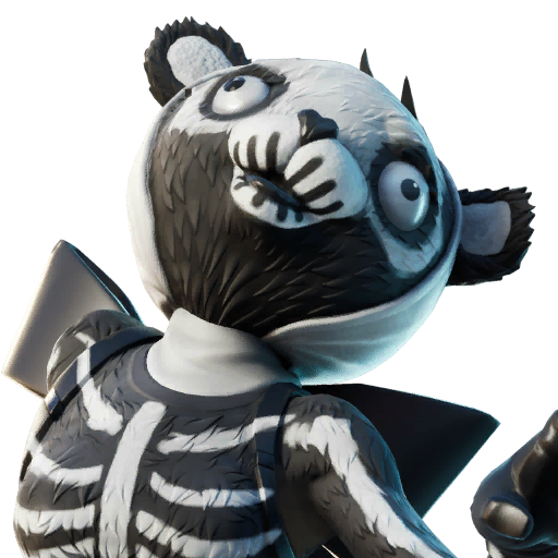 Fortnite Skull Squad Leader Png (black, silver, lavender)