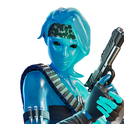 Fortnite Slurp Bandolette Png File (black, gray, silver)