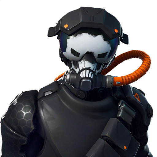 Fortnite Snorkel Ops Png Image (white, indigo, lavender, black, silver)