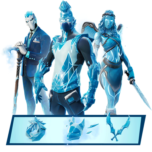 Fortnite Snow Drift Png (black, mint, navy, lavender)