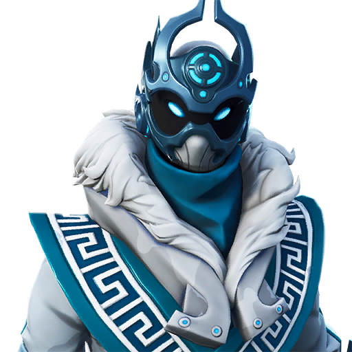 Fortnite Snowfoot Png File (white, gray, lavender, black, silver)